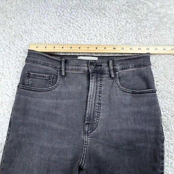 Everlane High Rise Skinny Ankle Jean Washed Out Black - Picture 9 of 12